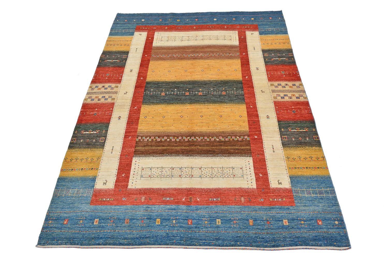 Gabbeh Rug - Loribaft Perser - 286 x 204 cm - colorful