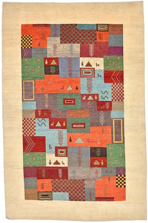 Gabbeh Rug - Loribaft Perser - 322 x 209 cm - multicolored