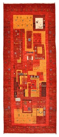 Runner Gabbeh Rug - Loribaft Perser - 196 x 80 cm - red