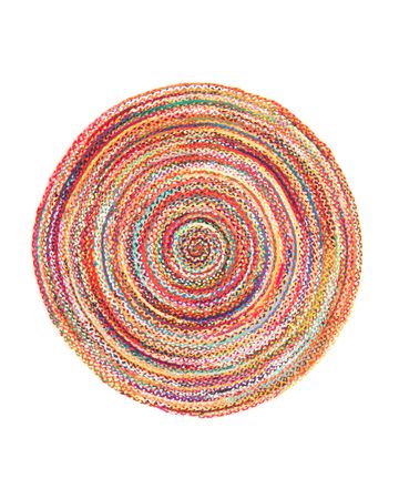 Sisal Rug - ML-Indigostripy - round