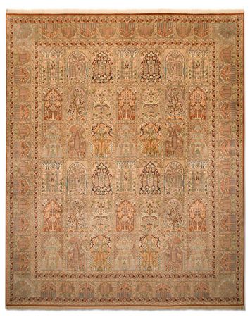 Silk Rug - Kashmir Silk - 308 x 241 cm - multicolored