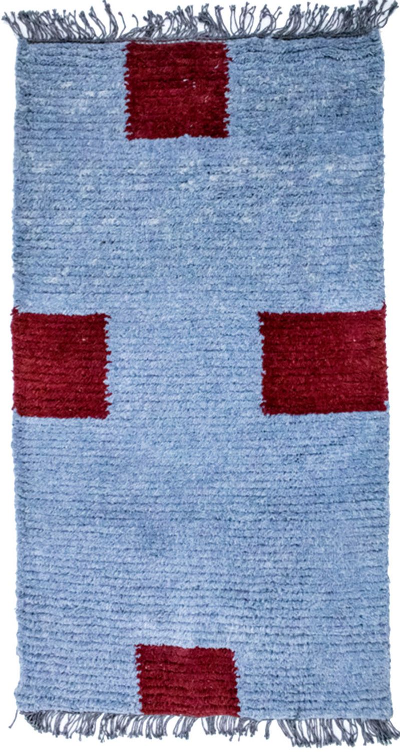 Nepal Rug - 140 x 70 cm - light blue