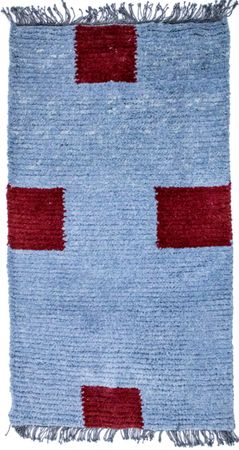 Nepal Rug - 140 x 70 cm - light blue