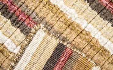 Viscose Rug square  - 200 x 200 cm - multicolored