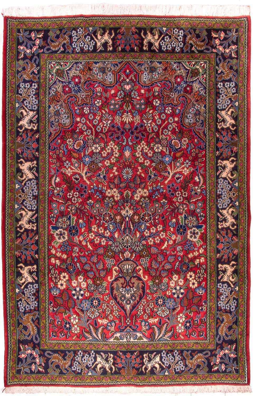 Perser Rug - Ghom - 200 x 140 cm - red