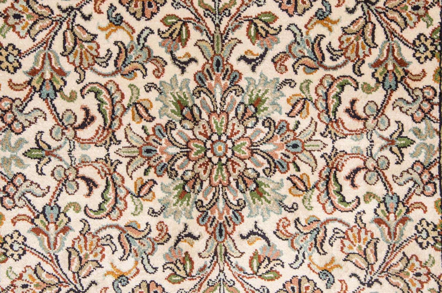 Silk Rug - Kashmir Silk - 124 x 78 cm - beige