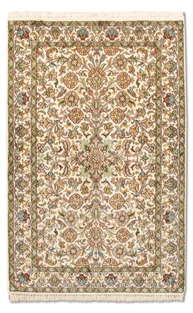 Silk Rug - Kashmir Silk - 124 x 78 cm - beige