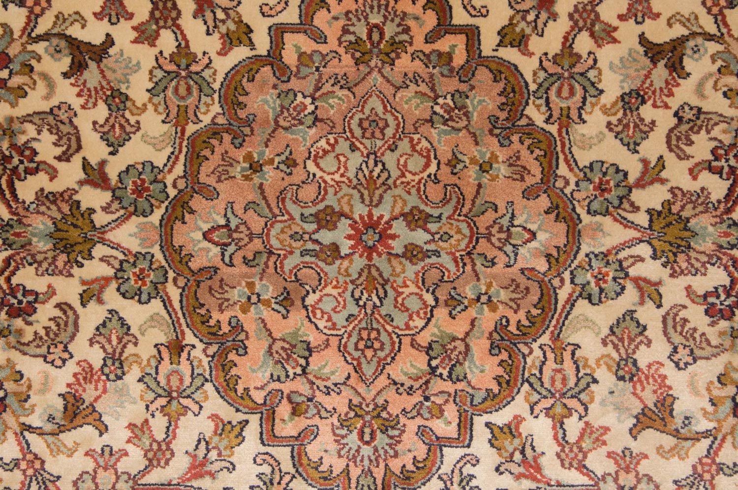 Silk Rug - Kashmir Silk - 164 x 94 cm - beige