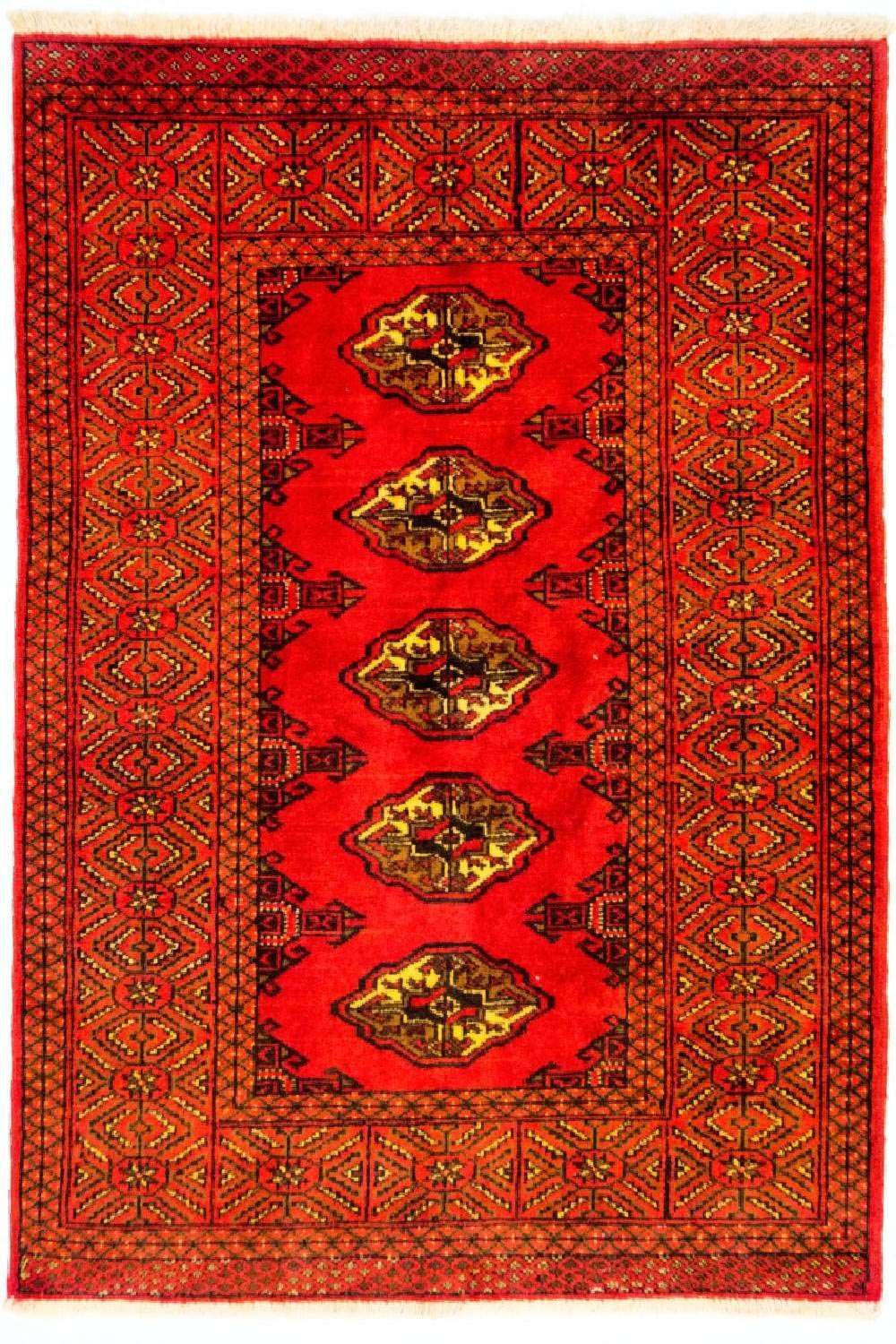 Turkaman Rug - 146 x 103 cm - red