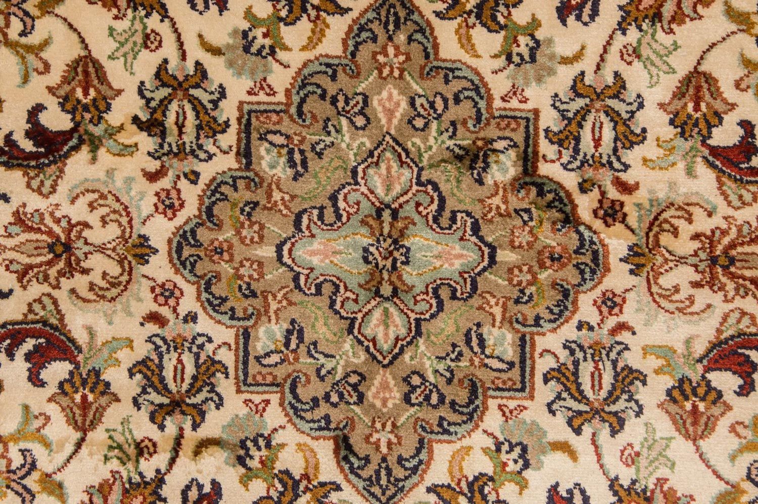 Silk Rug - Kashmir Silk - 155 x 96 cm - beige