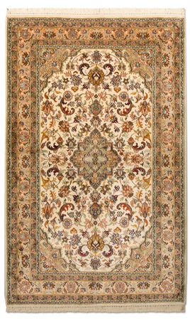 Silk Rug - Kashmir Silk - 155 x 96 cm - beige