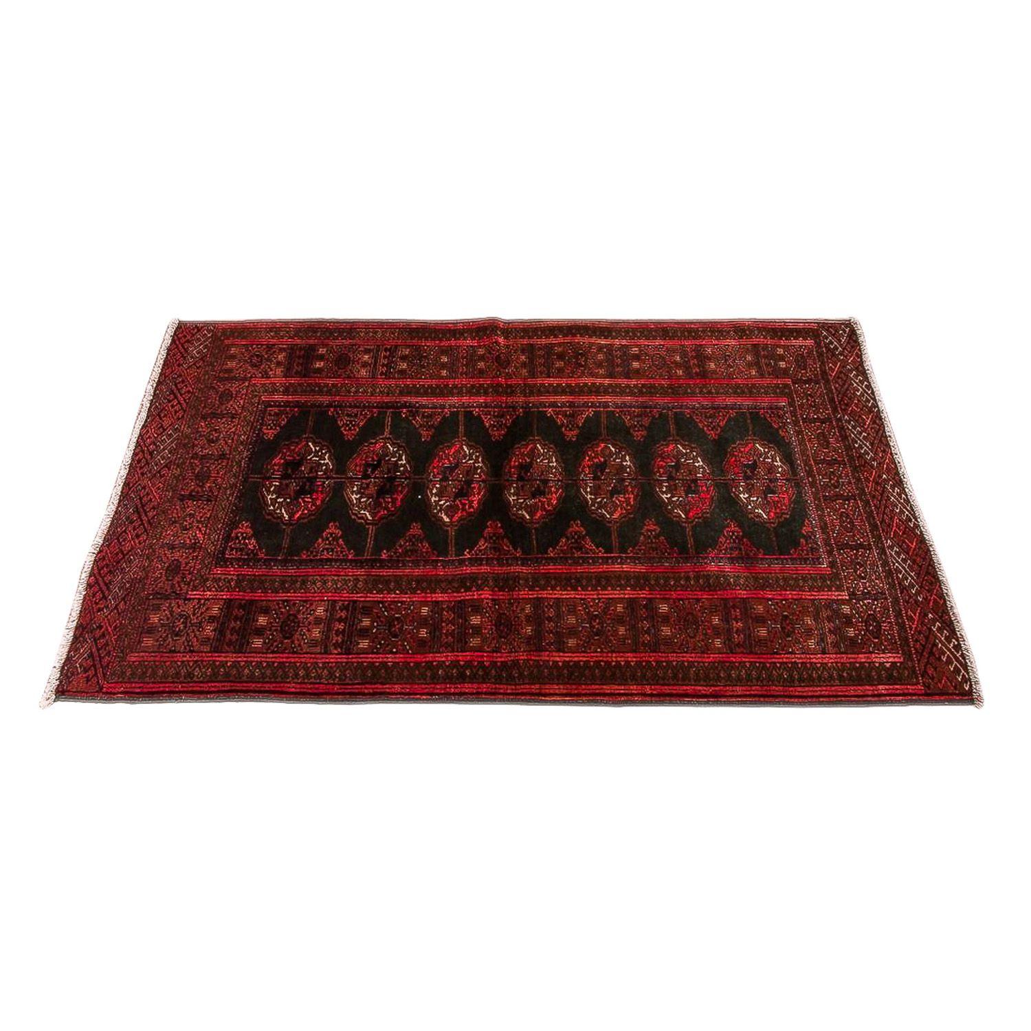 Turkaman Rug - 142 x 92 cm - dark blue