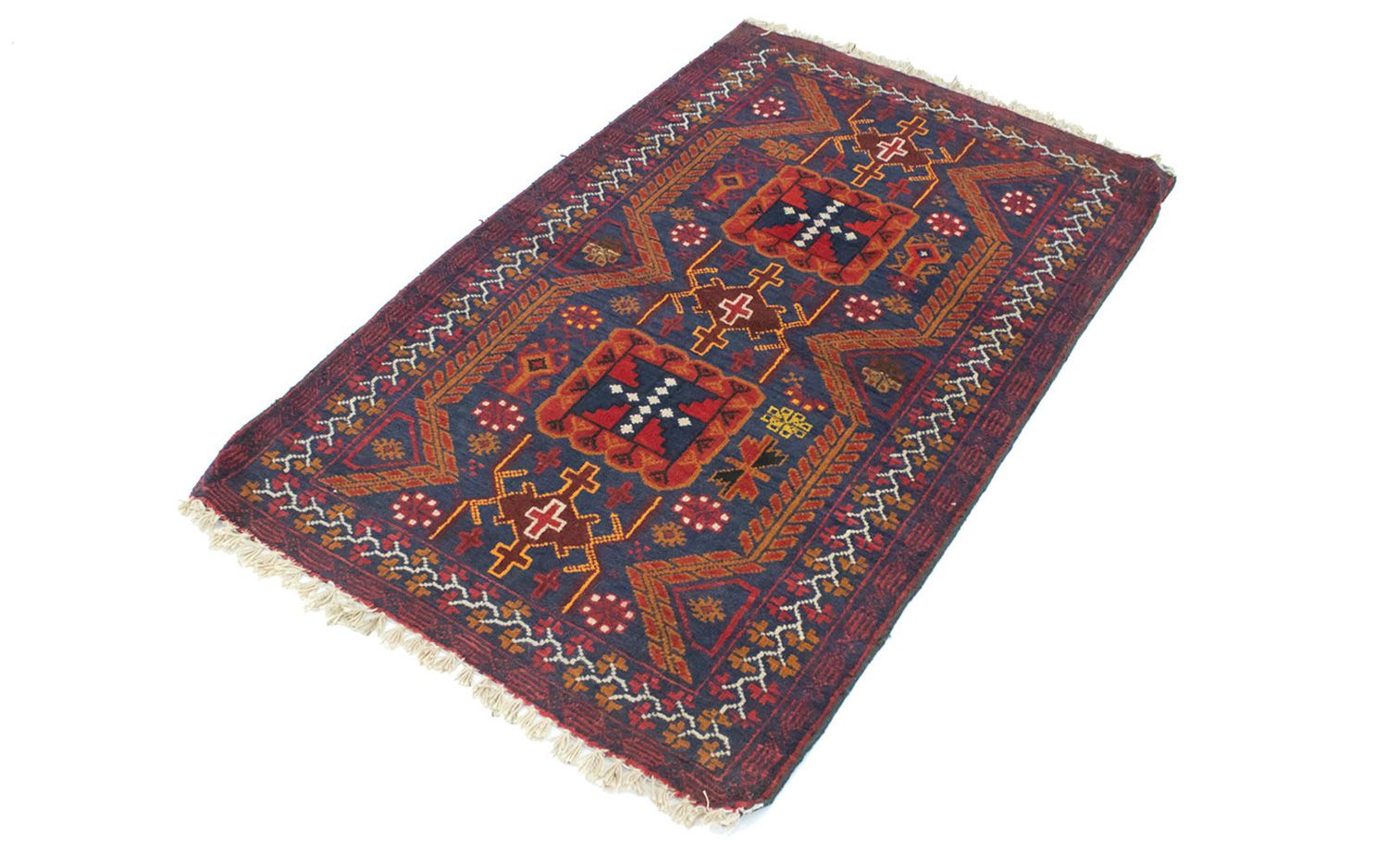 Belutsch Rug - 138 x 84 cm - blue