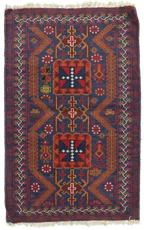 Belutsch Rug - 138 x 84 cm - blue