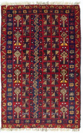 Belutsch Rug - 119 x 77 cm - red