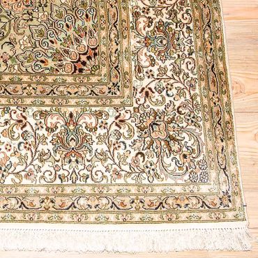 Silk Rug - Kashmir Silk - 314 x 213 cm - beige