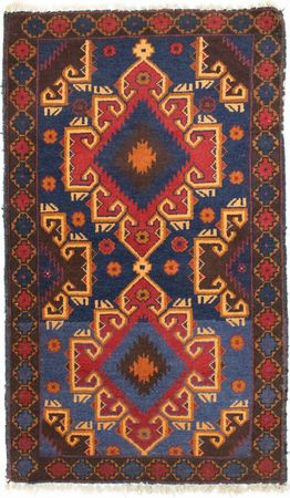 Belutsch Rug - 130 x 74 cm - blue