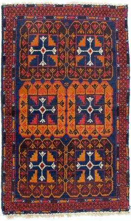 Belutsch Rug - 120 x 73 cm - blue