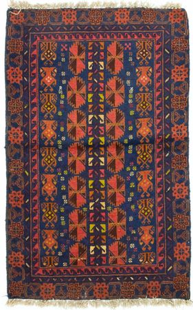 Belutsch Rug - 132 x 82 cm - blue