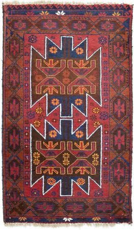 Belutsch Rug - 133 x 79 cm - red