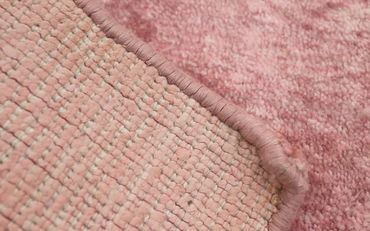 Viscose Rug square  - 35 x 35 cm - rose