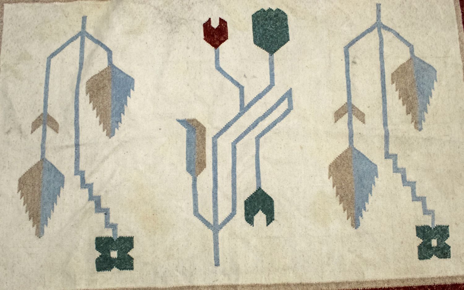 Kelim Rug - Trendy - 188 x 140 cm - beige