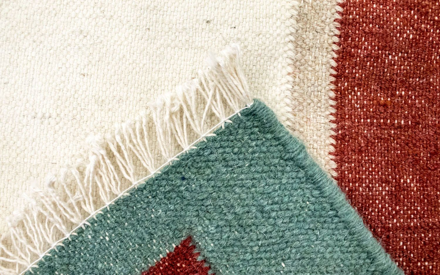 Kelim Rug - Trendy - 188 x 140 cm - beige