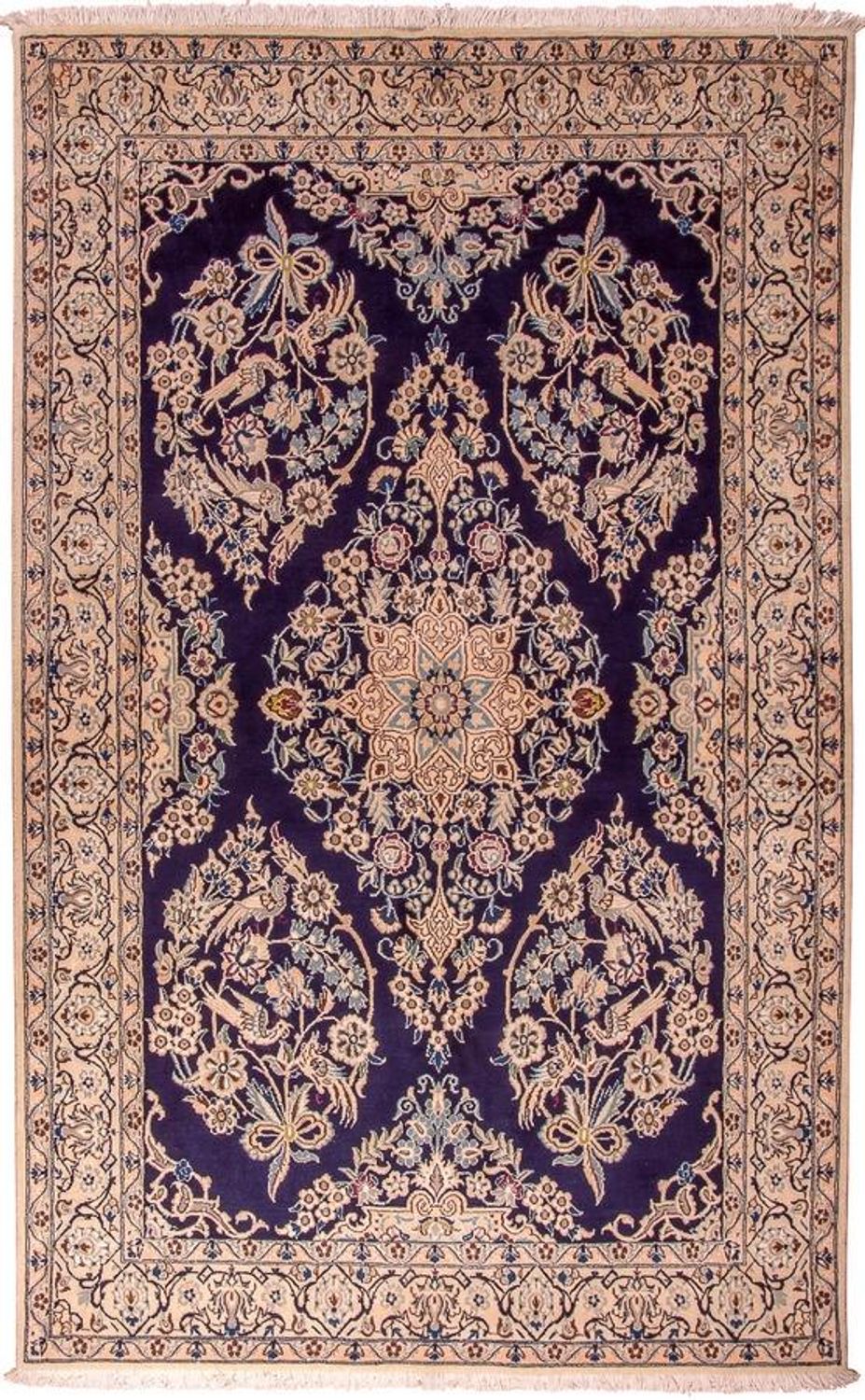 Perser Rug - Nain - Royal - 204 x 130 cm - dark blue