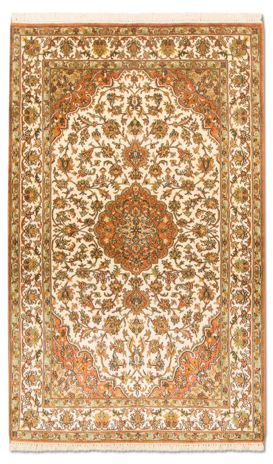 Silk Rug - Kashmir Silk - 157 x 90 cm - beige