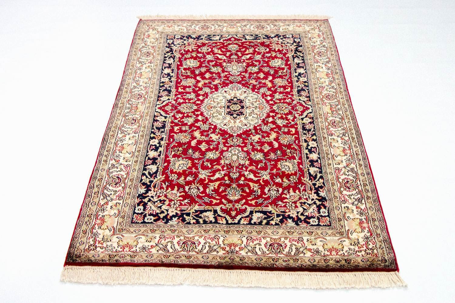 Silk Rug - Kashmir Silk - 158 x 93 cm - red