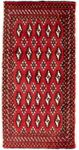 Runner Turkaman Rug - 100 x 50 cm - red