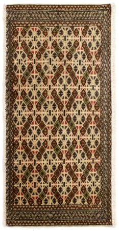 Runner Turkaman Rug - 100 x 50 cm - beige