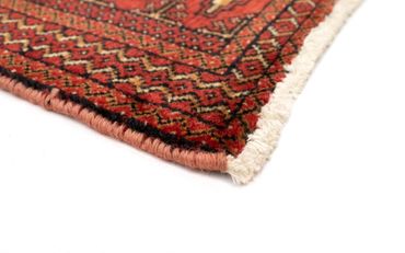 Runner Turkaman Rug - 100 x 50 cm - red