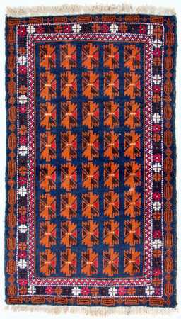 Belutsch Rug - 136 x 77 cm - blue