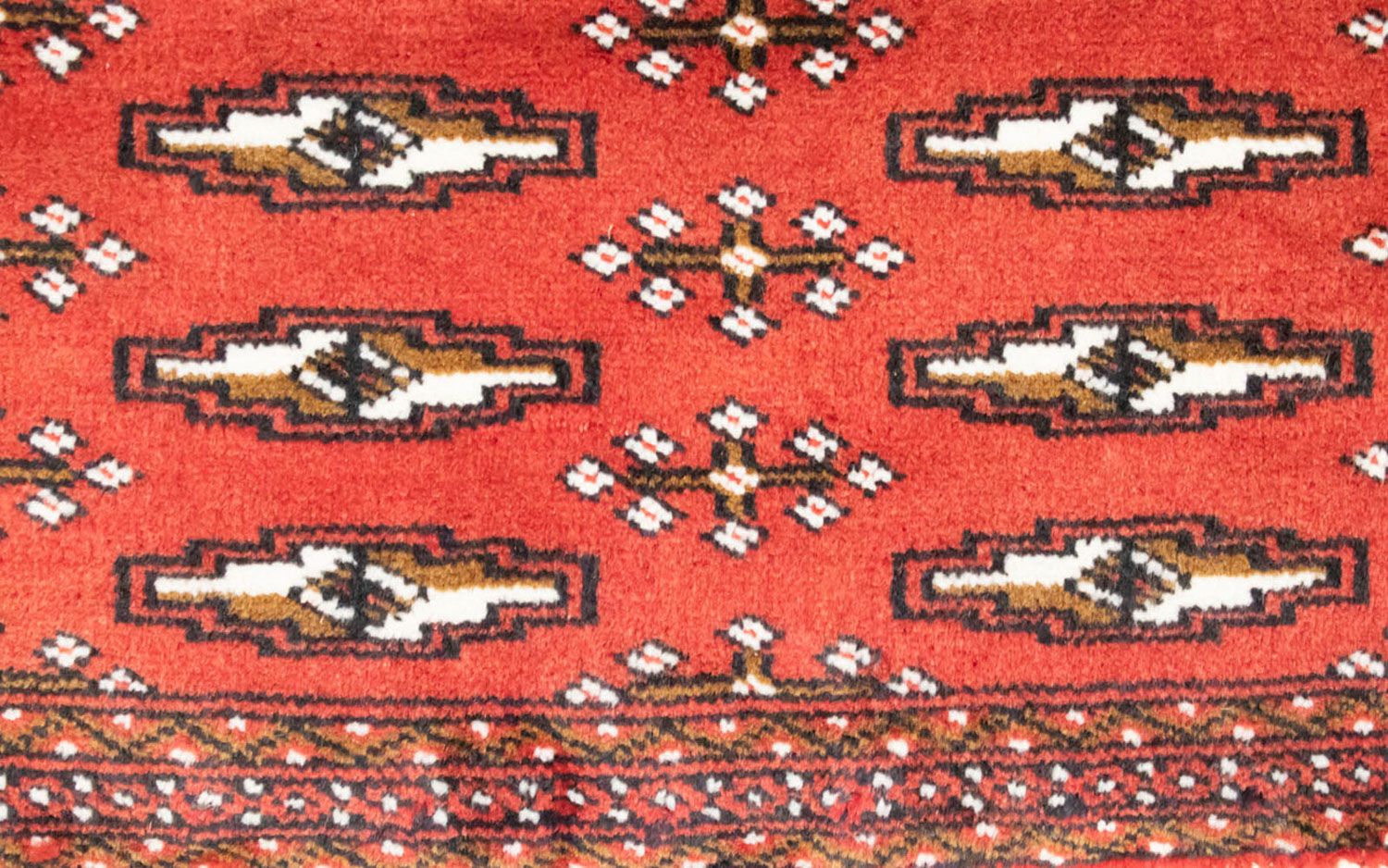 Runner Turkaman Rug - 100 x 50 cm - red