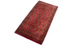 Runner Turkaman Rug - 100 x 50 cm - red