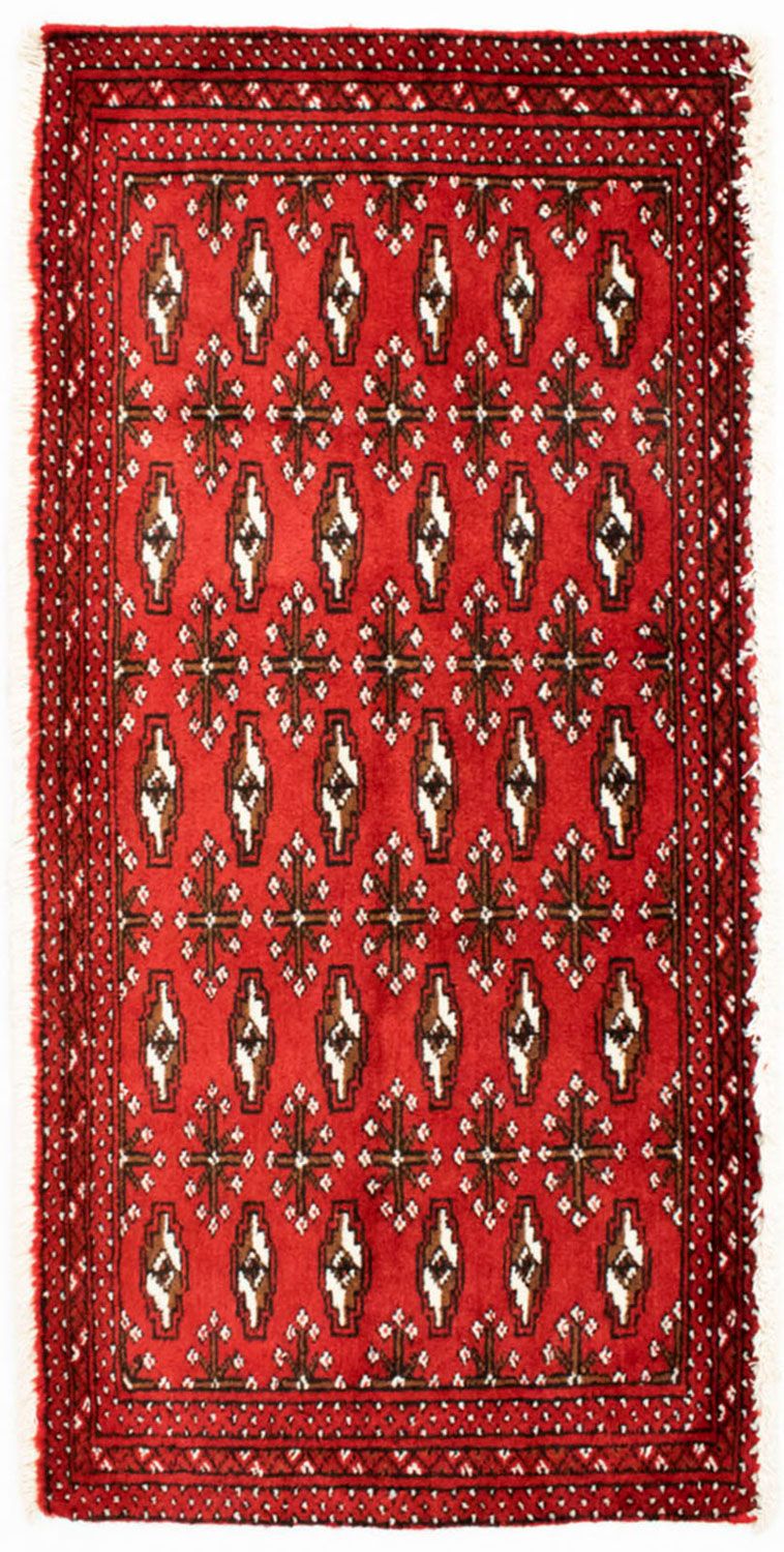 Runner Turkaman Rug - 100 x 50 cm - red