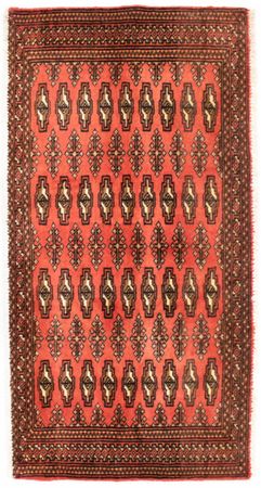 Runner Turkaman Rug - 100 x 50 cm - rust