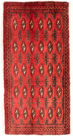 Runner Turkaman Rug - 100 x 50 cm - red