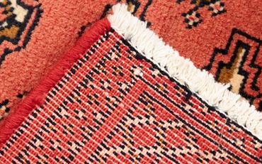 Runner Turkaman Rug - 100 x 50 cm - red