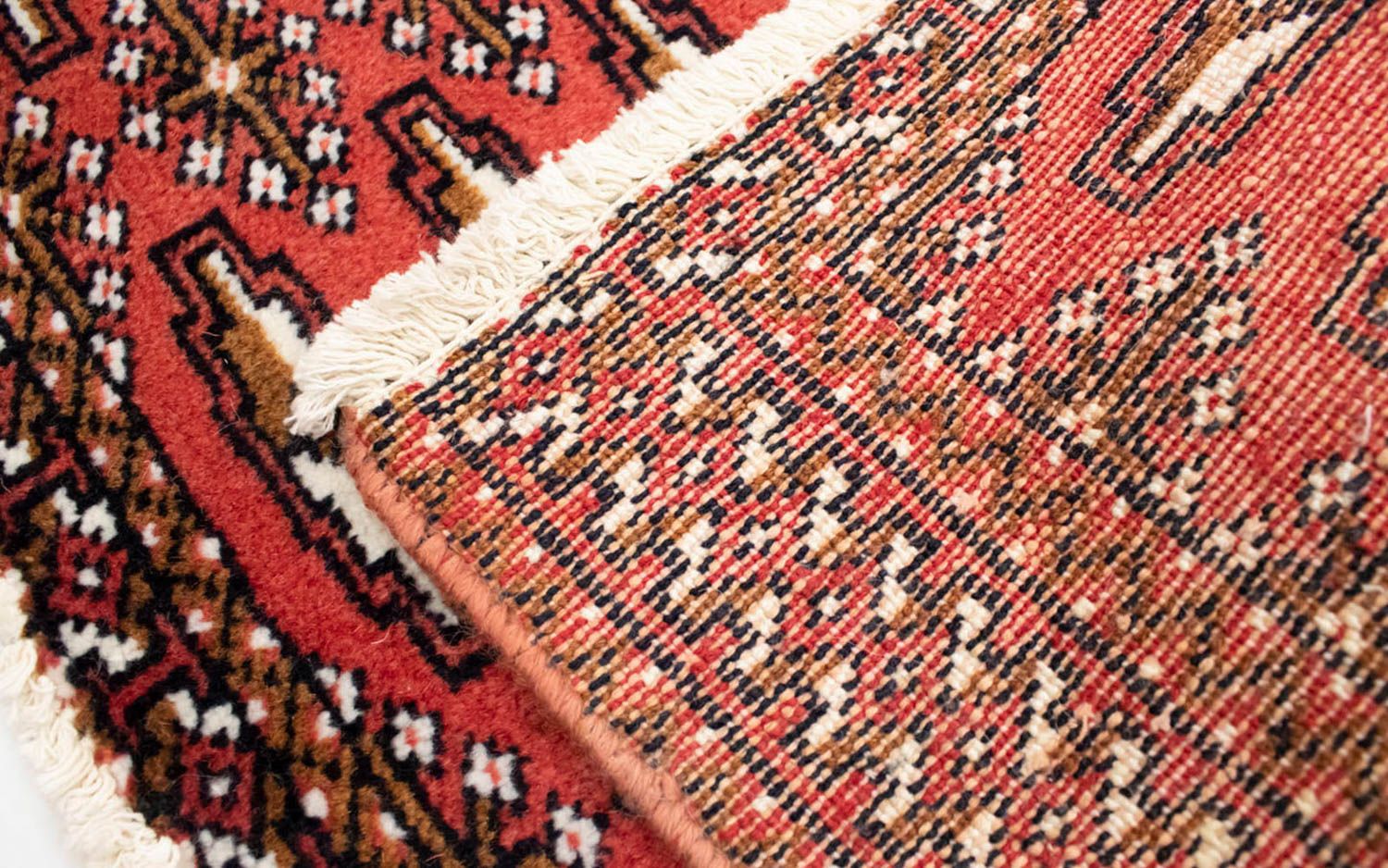 Runner Turkaman Rug - 100 x 50 cm - red