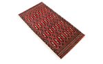 Runner Turkaman Rug - 100 x 50 cm - red