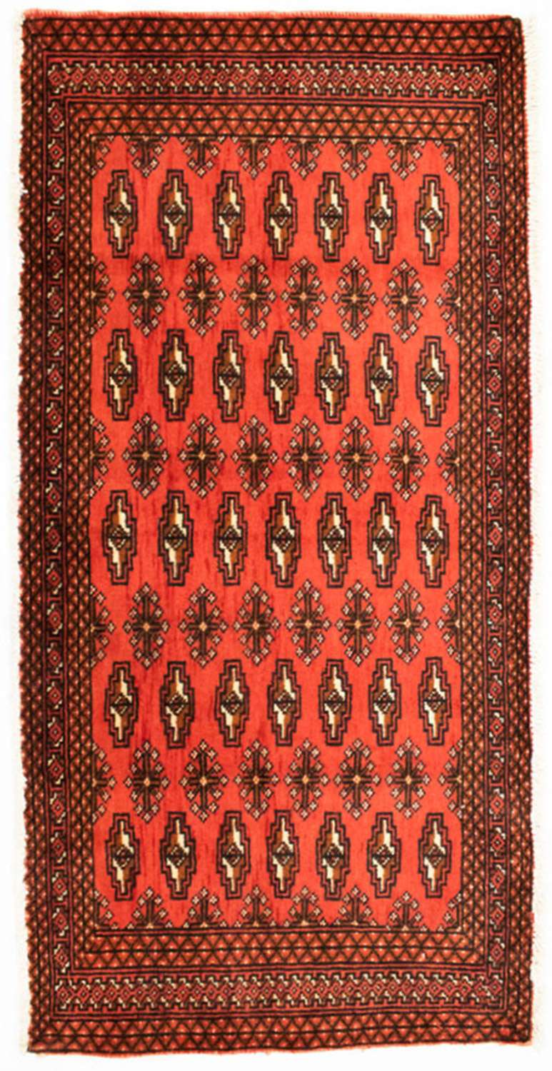 Turkaman Rug - 130 x 60 cm - red
