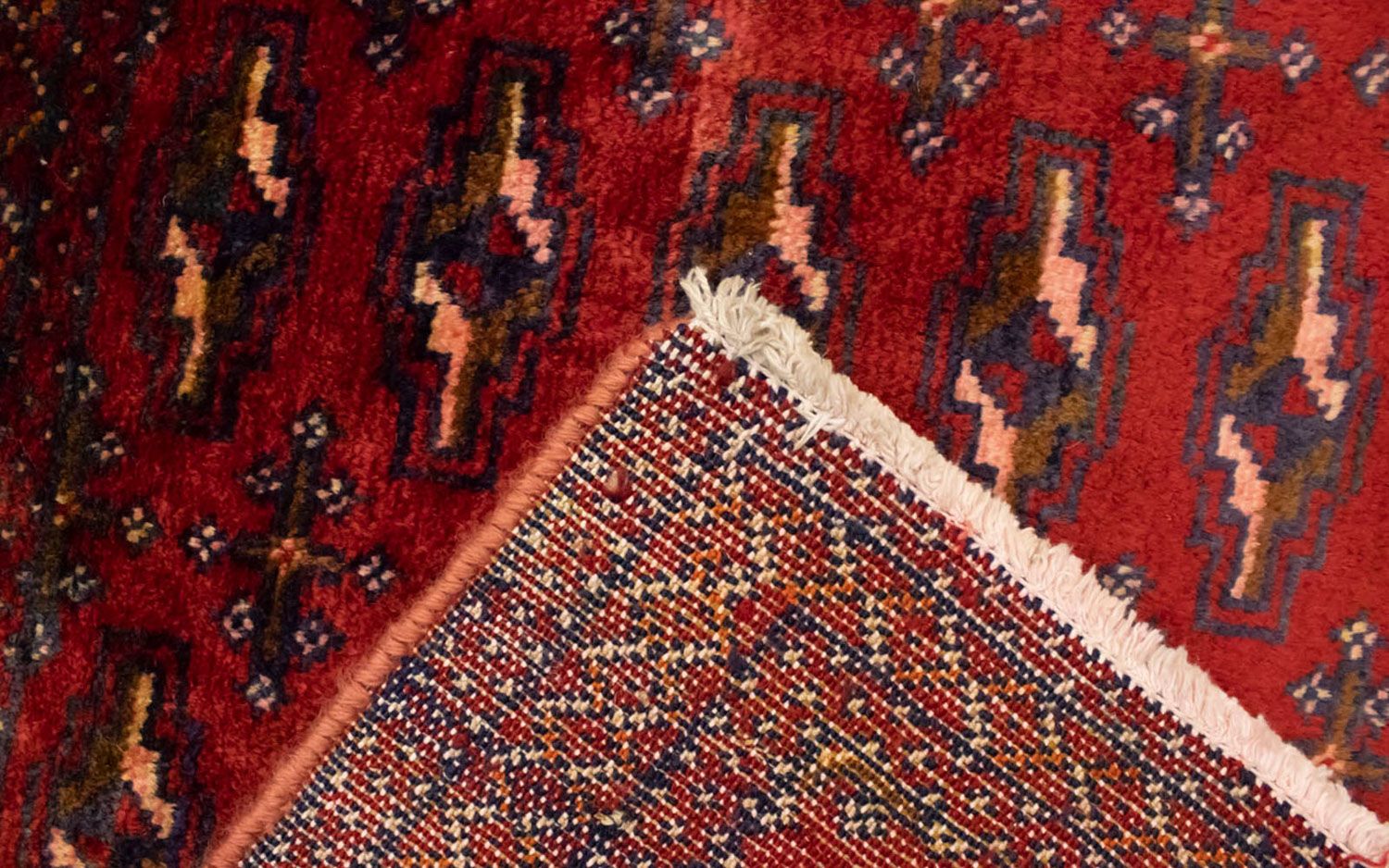 Turkaman Rug - 130 x 60 cm - red