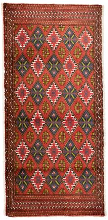 Turkaman Rug - 130 x 60 cm - orange