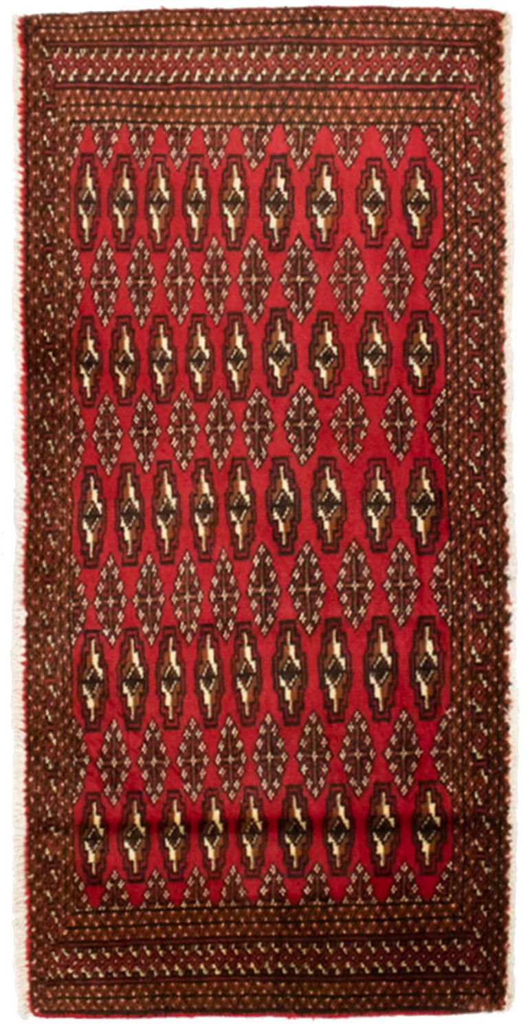 Turkaman Rug - 130 x 60 cm - red