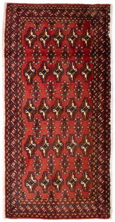 Turkaman Rug - 130 x 60 cm - red