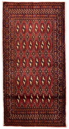 Turkaman Rug - 130 x 60 cm - red