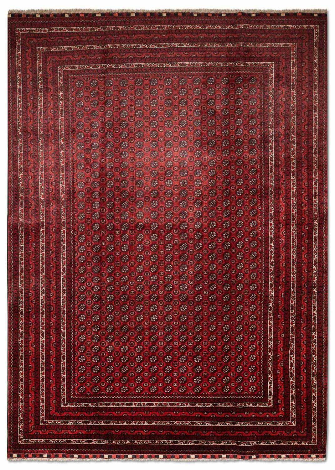 Afghan Rug - Bukhara - 301 x 197 cm - red