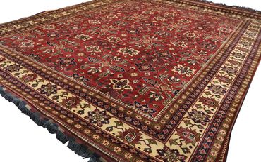 Afghan Rug - Hatschlu - 492 x 401 cm - red